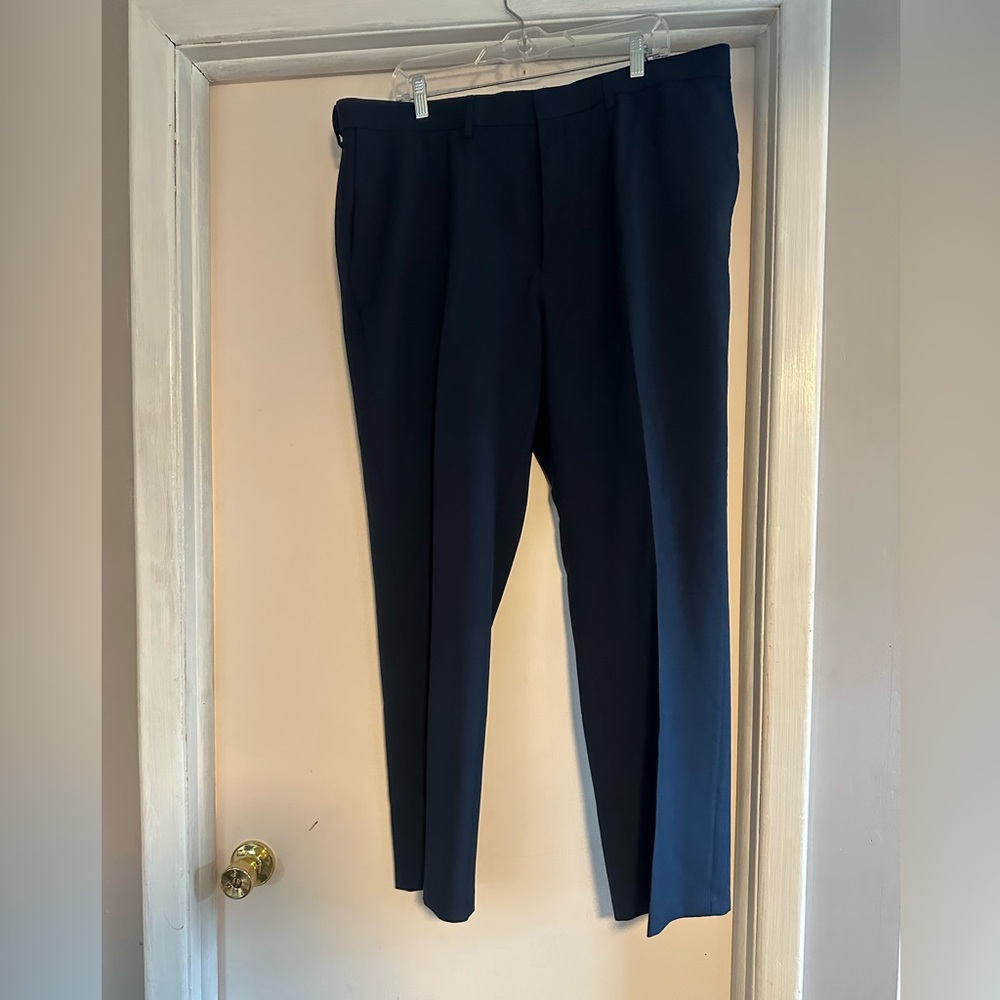 Haggar Men's Navy Pants 40w 30L